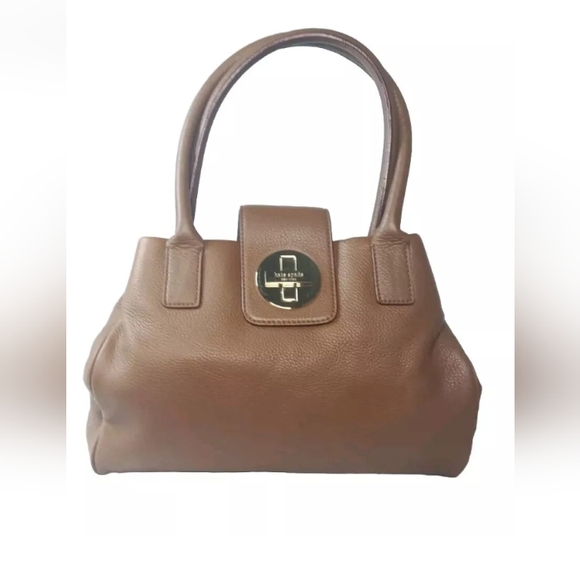 Kate Spade Anisha Bexley Leather Tote Shoulder Bag Luggage Brown Retail $345